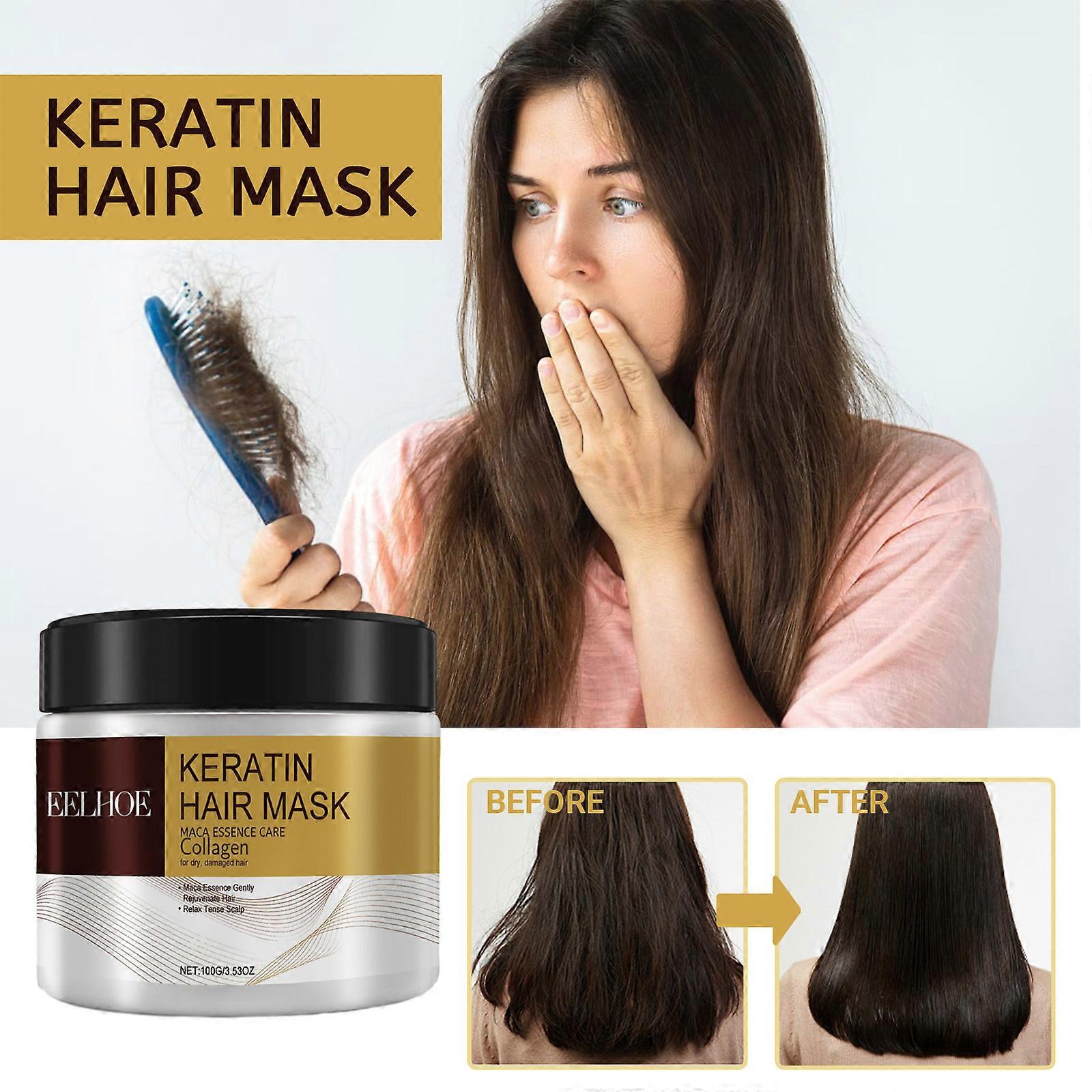 Mască de Păr cu Keratină Eelhoe 1+1 GRATIS