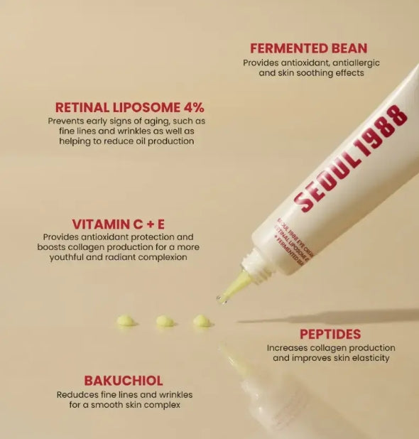 Seoul 1988 Eye Cream: Retinal Liposome 4% + Fermented Bean/30ml